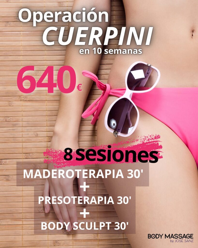 Promoción Cuerpini Mujer 10 - Maderoterapia, presoterapia, Sculpt Body - San Sebastián de los Reyes