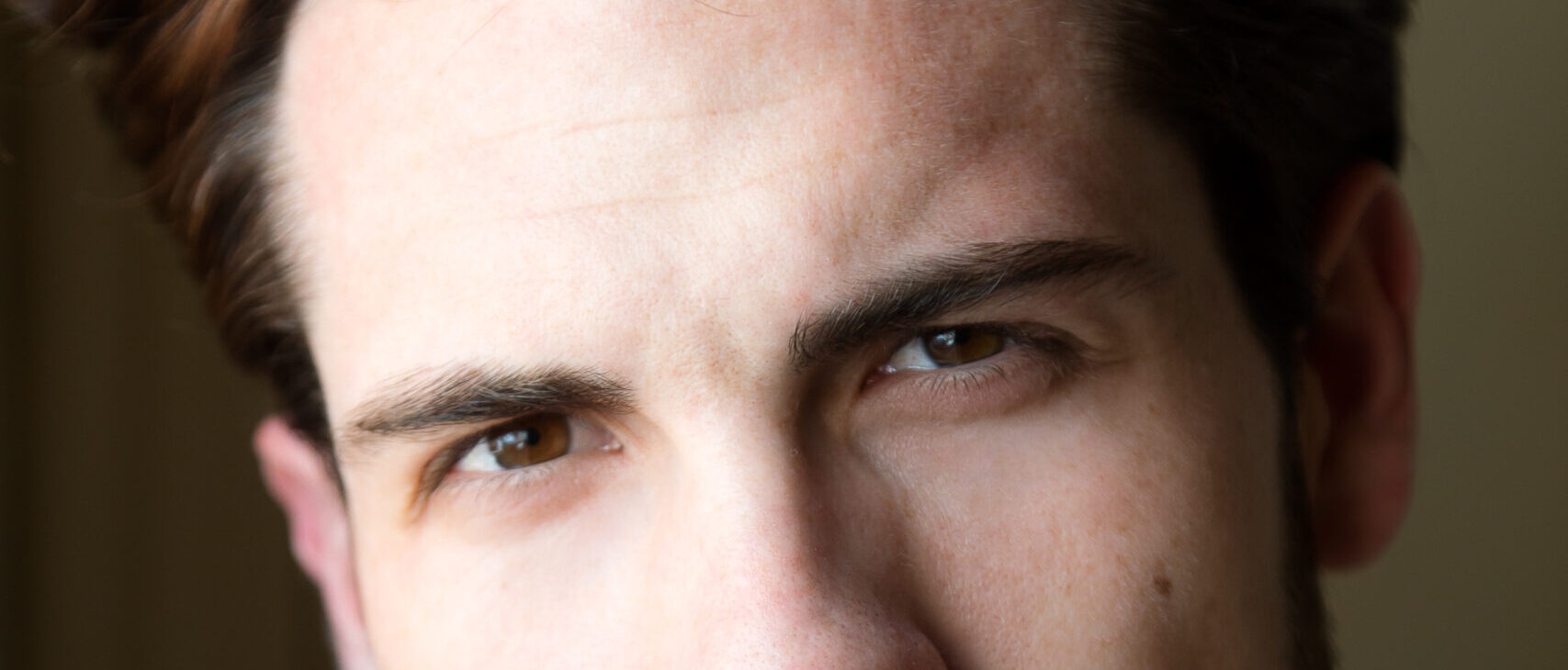 Elegant young handsome man.